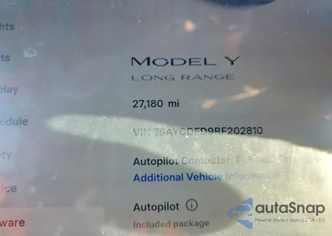 2024 Tesla Model Y z USA, uszkodzony, nr VIN 7SAYGDED9RF202810